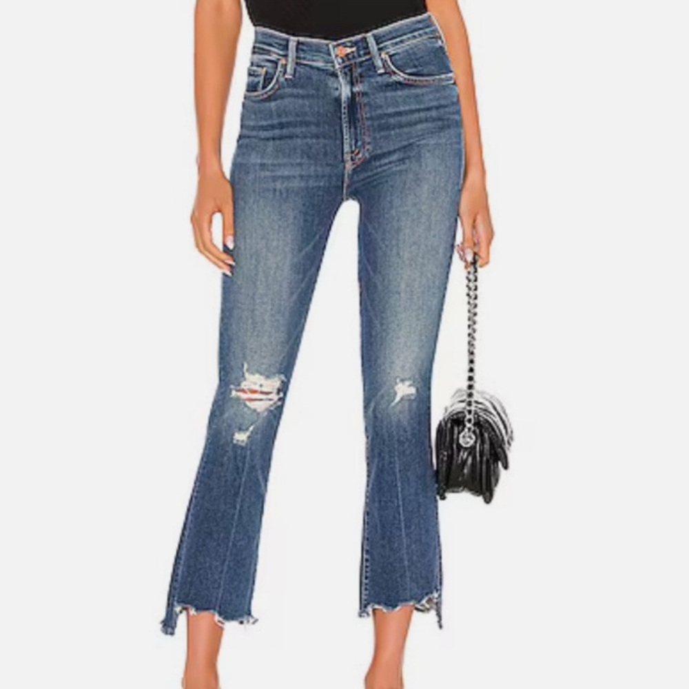 Mother The Insider Crop Step Chew Jeans